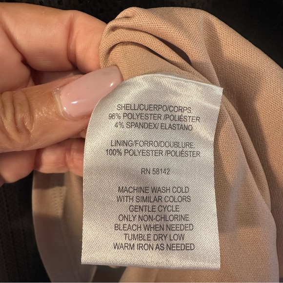 Maggy London Black V-Neck Mini Dress - Picture 8 of 9